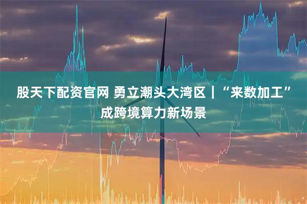 股天下配资官网 勇立潮头大湾区｜“来数加工”成跨境算力新场景